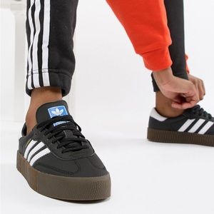 Adidas Originals Samba Black and Brown Sneaker. Size US 8.